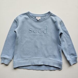 Seed Heritage Soft Blue Cotton Longsleeve Top Sweater Size 6 years